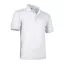 Valento ULISES, rövid ujjú, unisex galléros póló, White-S