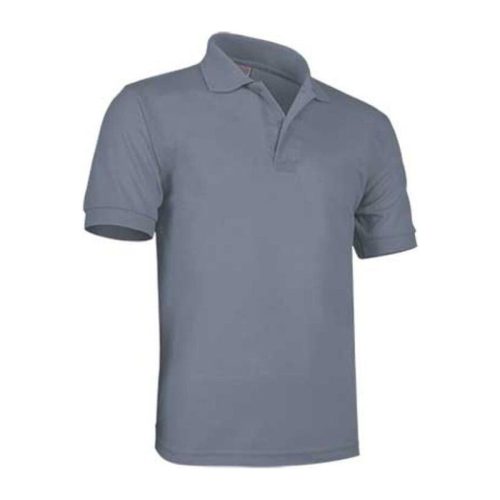 Valento ULISES, rövid ujjú, unisex galléros póló, Cement Grey-S