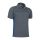 Valento THUNDER, kétszínű unisex galléros piké póló, Cement Grey-Royal Blue-2XL
