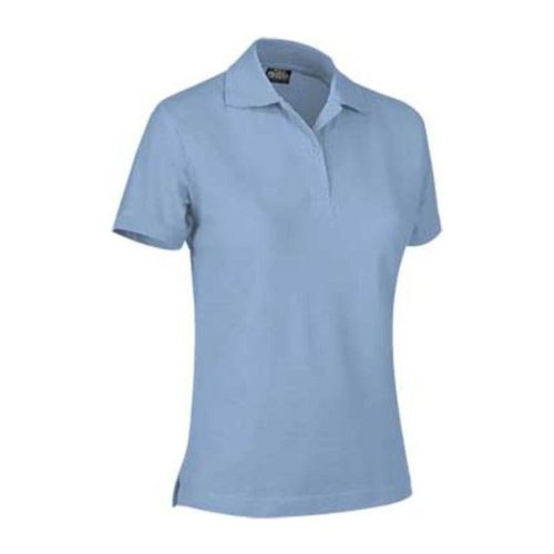 Valento VALLEY, galléros Női pamut piké póló, Sky Blue-S