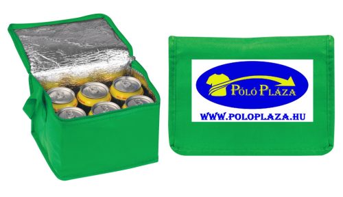 Emblémázott Non-woven hűtőtáska, Zöld