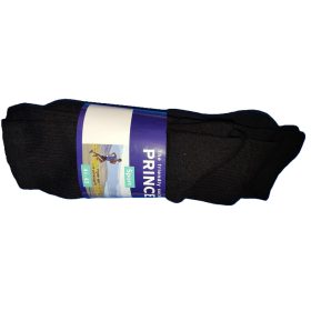   PRINCE unisex talpfrottíros sportzokni 3 páras csomagban, fekete 35-46