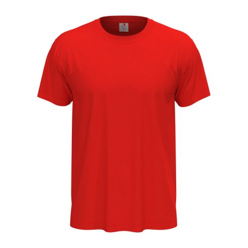 Stedman Classic, unisex rövid ujjú környakas póló, Scarlet Red-S