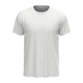   Stedman Classic, unisex rövid ujjú környakas póló, White-XS