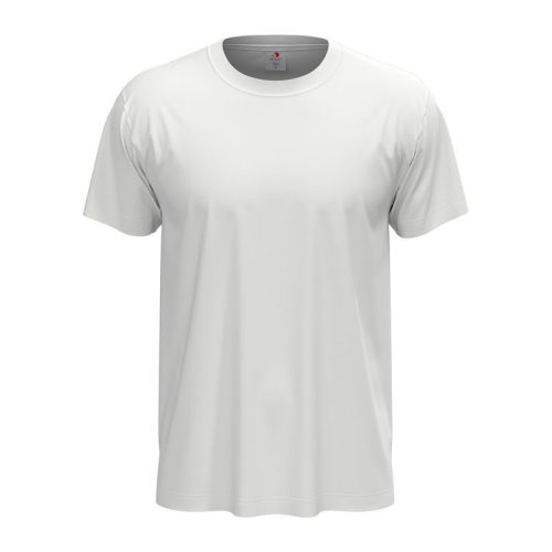 Stedman Classic, unisex rövid ujjú környakas póló, White-XS