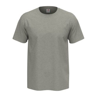   Stedman Comfort, körkötött rövid ujjú férfi póló, Grey Heather-S
