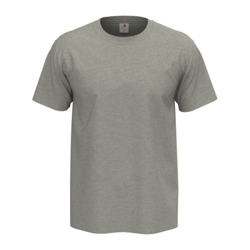 Stedman Comfort, körkötött rövid ujjú férfi póló, Grey Heather-S