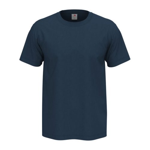 Stedman Comfort, körkötött rövid ujjú férfi póló, Navy Blue-XL