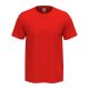 Stedman Comfort, körkötött rövid ujjú férfi póló, Scarlet Red-S