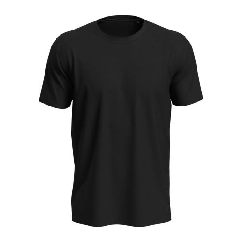 Stedman Lux unisex rövid ujjú környakas póló, Black Opal-XS