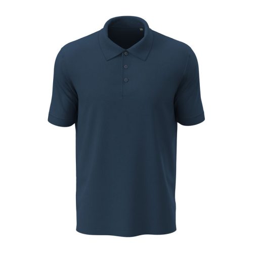 Stedman Lux klasszikus fazonú férfi galléros póló, Navy Blue-S