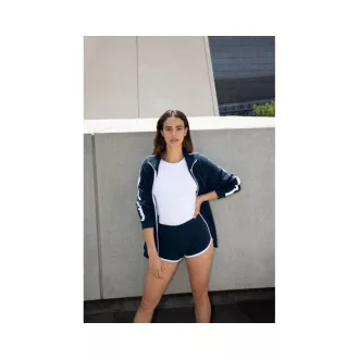   AA7301 Női pamut short, futónadrág American Apparel, Black/White-L