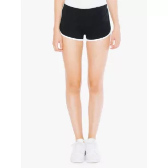   AA7301 Női pamut short, futónadrág American Apparel, Black/White-L