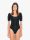 AA8373 Női rövid ujjú pamut sztreccs body  American Apparel, Black-XL