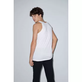   AAPL408 szublimálható unisex ujjatlan póló American Apparel, White-L