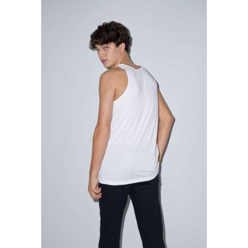 AAPL408 szublimálható unisex ujjatlan póló American Apparel, White-L