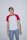 AARSABB4237 kétszínű raglános rövid ujjú póló American Apparel, White/Red-2XL