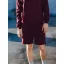 AARSAMT4239 vastag edző rövidnadrág American Apparel, Peppered Cranberry-S