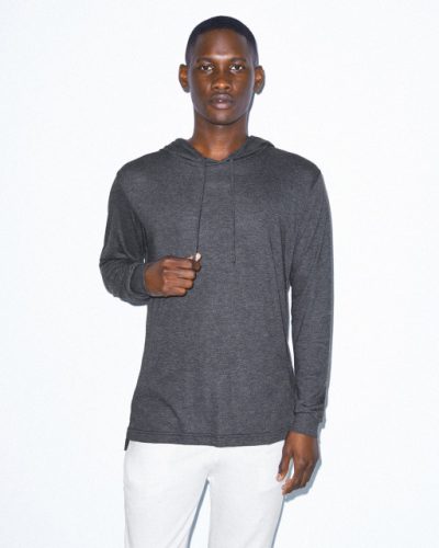 AARSATR436 unisexhosszú ujjú kapucnis póló American Apparel, Athletic Grey-XL