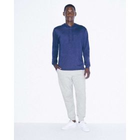   AARSATR436 unisexhosszú ujjú kapucnis póló American Apparel, Tri-Indigo-XL