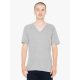AATR461 V-nyakú unisex tri-blend rövid ujjú póló American Apparel, Athletic Grey-M