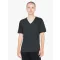 AATR461 V-nyakú unisex tri-blend rövid ujjú póló American Apparel, Tri-Black-XL