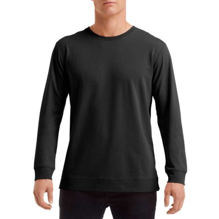 AN73000 könyakas vékony hosszú ujjú férfi pulóver/póló Anvil, Black-XL