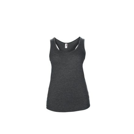 ANL6751 ívelt aljjú sporthátú ujjatlan női póló-trikó Anvil, Heather Dark Grey-2XL