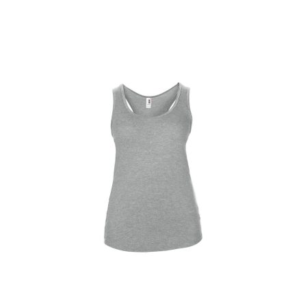 ANL6751 ívelt aljjú sporthátú ujjatlan női póló-trikó Anvil, Heather Grey-XL