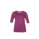ANL6756 mély nyakkivágású 1/2 ujjú Női póló Anvil, Heather Raspberry-S