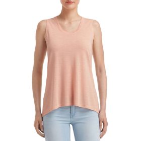   ANL37PV ívelt aljjú laza szabású ujjatlan Női póló-trikó Anvil, Dusty Rose-2XL