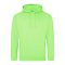 Just Hoods Uniszex laza szabású kapucnis pulóver AWJH001, Apple Green-L