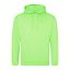 Just Hoods Uniszex laza szabású kapucnis pulóver AWJH001, Apple Green-S
