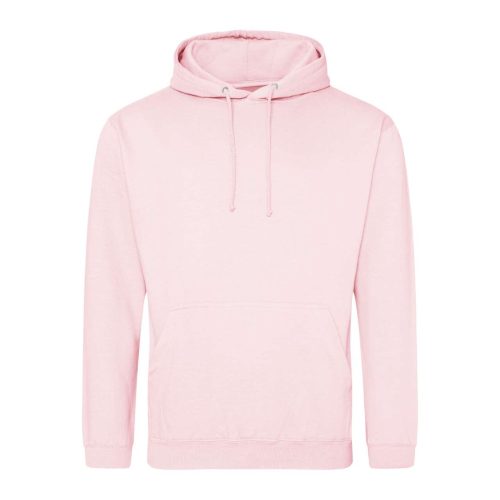 Just Hoods Uniszex laza szabású kapucnis pulóver AWJH001, Baby Pink-XS
