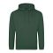 Just Hoods Uniszex laza szabású kapucnis pulóver AWJH001, Bottle Green-4XL