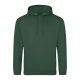 Just Hoods Uniszex laza szabású kapucnis pulóver AWJH001, Bottle Green-4XL