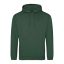 Just Hoods Uniszex laza szabású kapucnis pulóver AWJH001, Bottle Green-M