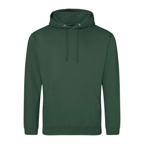 Just Hoods Uniszex laza szabású kapucnis pulóver AWJH001, Bottle Green-XS