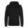 Just Hoods Uniszex laza szabású kapucnis pulóver AWJH001, Black Smoke-XS