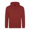 Just Hoods Uniszex laza szabású kapucnis pulóver AWJH001, Brick Red-M