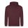 Just Hoods Uniszex laza szabású kapucnis pulóver AWJH001, Burgundy Smoke-M