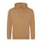 Just Hoods Uniszex laza szabású kapucnis pulóver AWJH001, Caramel Latte-XS