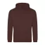 Just Hoods Uniszex laza szabású kapucnis pulóver AWJH001, Chocolate Fudge Brownie-3XL