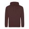 Just Hoods Uniszex laza szabású kapucnis pulóver AWJH001, Chocolate Fudge Brownie-XS