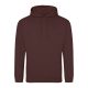 Just Hoods Uniszex laza szabású kapucnis pulóver AWJH001, Chocolate Fudge Brownie-XS