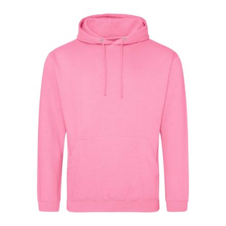 Just Hoods Uniszex laza szabású kapucnis pulóver AWJH001, Candyfloss Pink-L