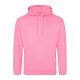 Just Hoods Uniszex laza szabású kapucnis pulóver AWJH001, Candyfloss Pink-M