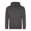 Just Hoods Uniszex laza szabású kapucnis pulóver AWJH001, Charcoal-5XL