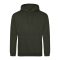Just Hoods Uniszex laza szabású kapucnis pulóver AWJH001, Combat Green-M