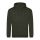 Just Hoods Uniszex laza szabású kapucnis pulóver AWJH001, Combat Green-XS